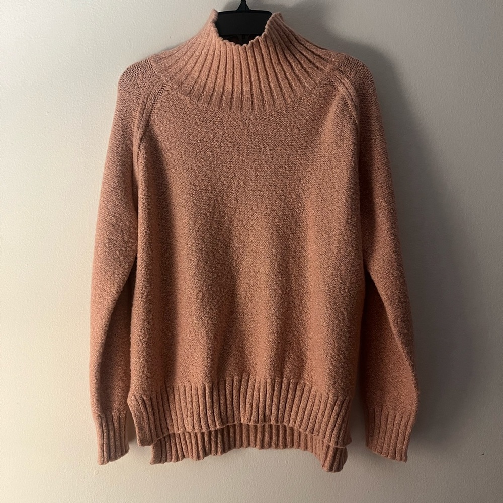 Pink Turtleneck Sweater